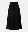 Rohe Suede Midi Skirt In Black