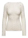 Rohe Beige Sweater With Boat Neckline In Cotton Blend Woman