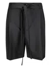 Rohe Paperbag-waist Shorts In Black
