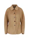 Rohe Tailored Classic Collar Wool Jacket In Brown