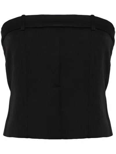 Rohe Tailored Corset Top In 黑色
