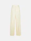 Rohe 'tailored' Cream Recycled Polyester Pants In Cream