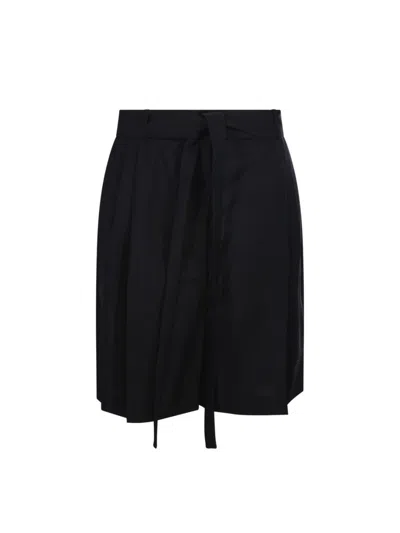 Rohe Tailored Shorts With Belt In Black