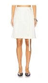 Shop Rohe Tailored Shorts With Belt In Off White