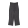Rohe Tailored Wide-leg Trousers In Dark Grey Melange