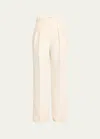 Rohe Tailored Wide-leg Trousers In Off White