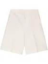 Rohe Interlocking-twill Tailored Shorts In White