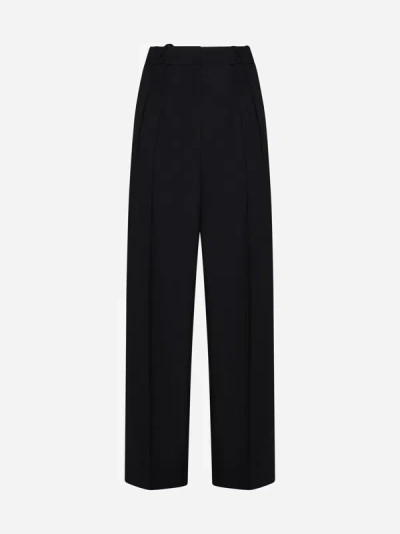 ROHE TAILORED WOOL TROUSERS