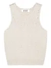 Rohe Textured Sleeveless Top In White