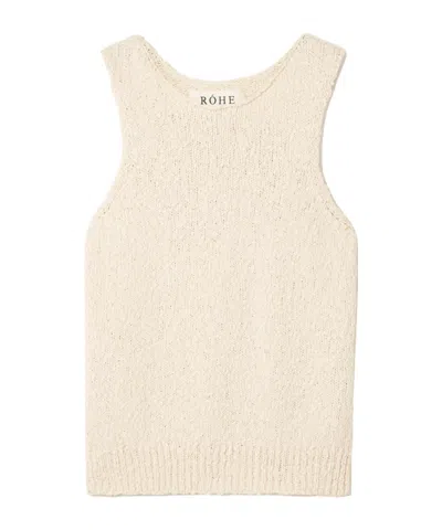 Rohe Textured Sleeveless Top In Neutral