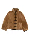 Rohe Toggle-fastening Pocket Jacket In Brown