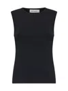Rohe Dense Rib Tank Top In Black In Black