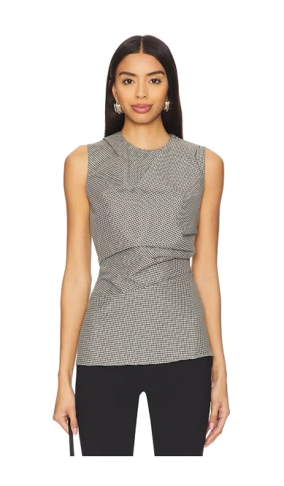 Rohe Top With Cowl Neck In Black,white