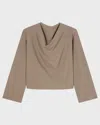 Rohe Topp Draped Wool Khaki