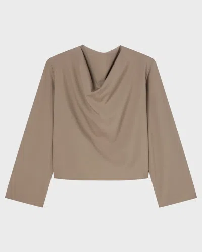 Rohe Topp Draped Wool Khaki