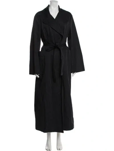 Pre-owned Rohe Trench Coat In Black