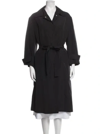 Pre-owned Rohe Trench Coat In Black