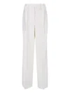 Rohe Wool Blend Straight Pants In White