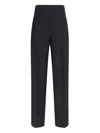 Rohe Róhe Black Acetate Blend Trousers In Black