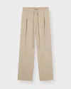 Rohe Relaxed Drawstring Trousers Beige In Brown