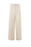 Rohe Relaxed Satin Drawstring Pants In White