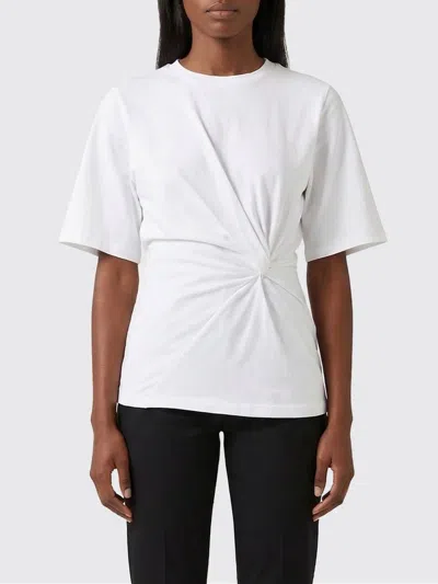 Rohe Ruched Cotton T-shirts In White