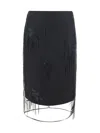 Rohe Tulip Midi Skirt In Black
