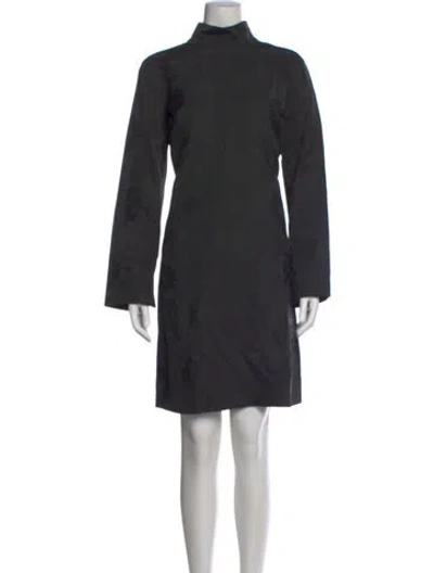 Pre-owned Rohe Turtleneck Knee-length Dress In Black