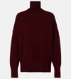 Rohe Róhe Turtleneck Wool-blend Sweater In Brown