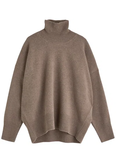Rohe Turtleneck Wool Jumper In Taupe