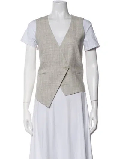 Pre-owned Rohe Tweed Pattern Vest In Neutrals
