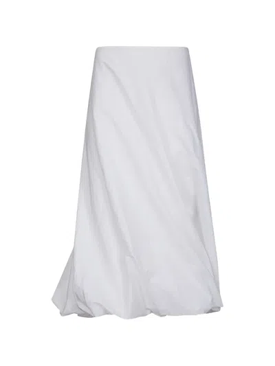 Rohe Twisted Crushed Skirt In White