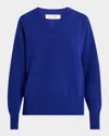 Rohe Wool-blend V-neck Sweater In Indigo