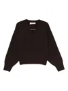 Rohe Sculptural Compact-knit Sweater In Brown
