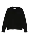 Rohe V-neck Wool Jumper In Black