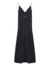 Rohe Gathered Open-back Silk-blend Crepe Maxi Dress In Black