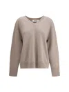 Rohe V-neck Wool Jumper In Brown