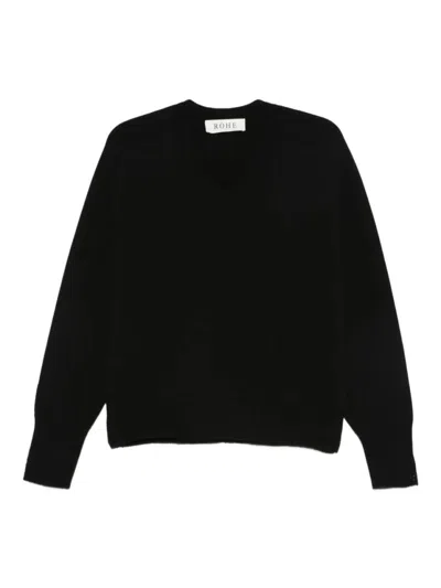 ROHE V-NECK WOOL JUMPER