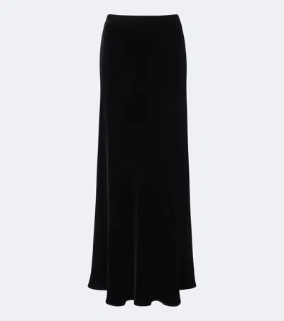 Rohe Róhe Velvet Maxi Skirt In Black