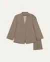 Rohe Versatile Wool Blazer In Khaki