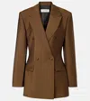 Rohe Róhe Virgin Wool And Mohair Blazer In Brown
