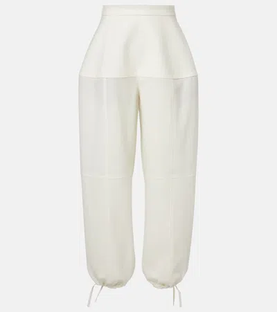 Rohe Róhe Virgin Wool Balloon Pants In White