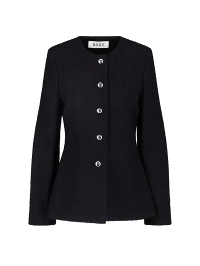 Rohe Virgin Wool Blazer In Black