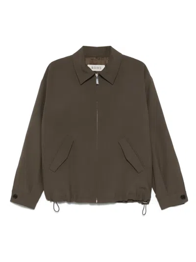 Rohe Virgin-wool Bomber Jacket In Earth
