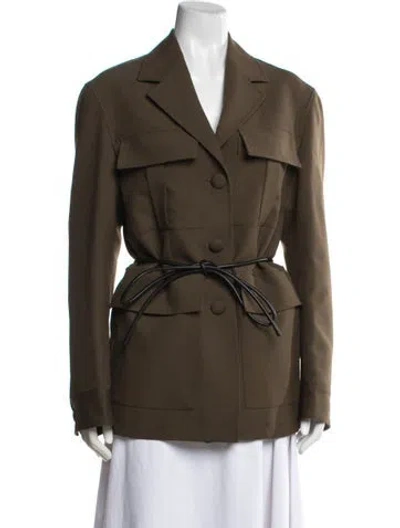 Pre-owned Rohe Virgin Wool Coat W/ Tags In Green