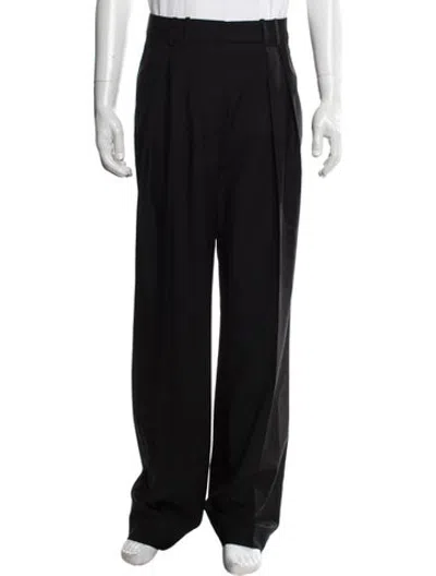 Pre-owned Rohe Virgin Wool Dress Pants In Black