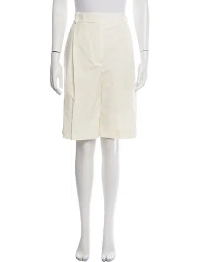 Pre-owned Rohe Virgin Wool Knee-length Shorts In Yellow