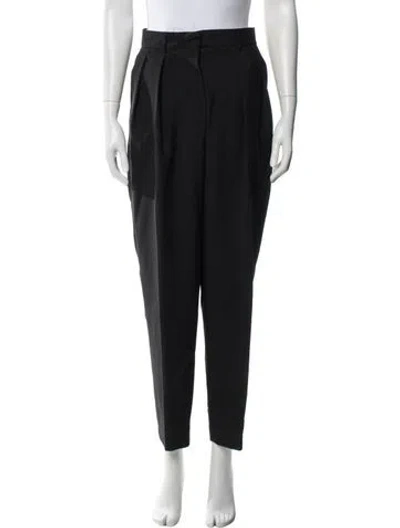 Pre-owned Rohe Virgin Wool Straight Leg Pants In Black