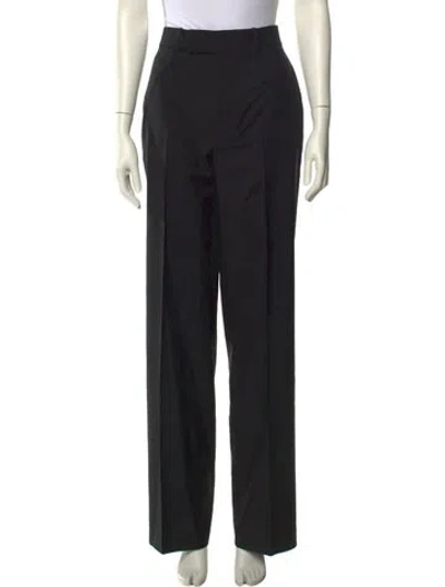 Pre-owned Rohe Virgin Wool Straight Leg Pants W/ Tags In Black