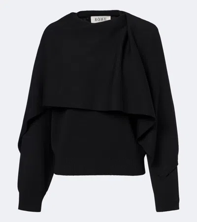 Rohe Róhe Virgin Wool Sweater In Black